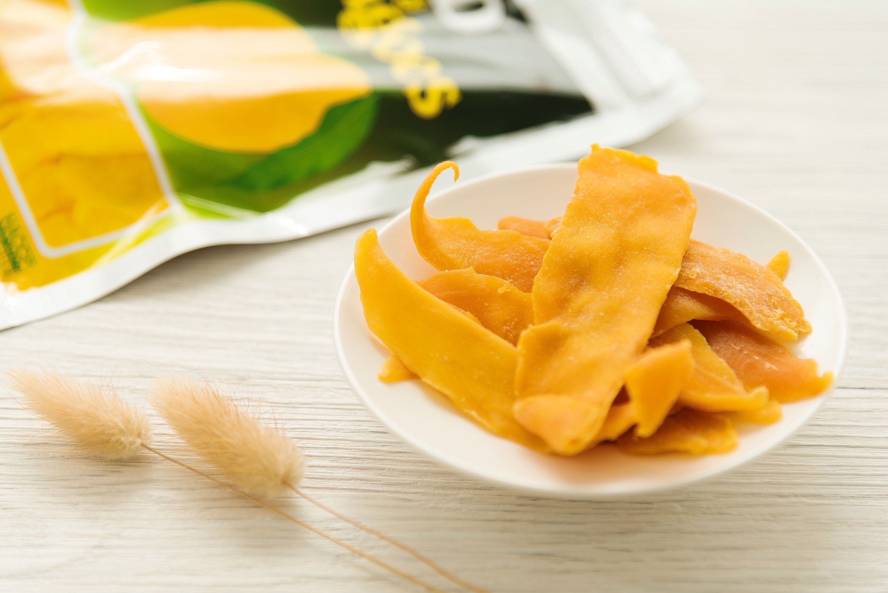 Envases de mango seco